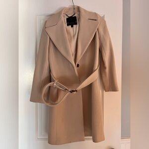 Jcrew Belted Lady Day Top Coat in Italian Double Cloth Wool